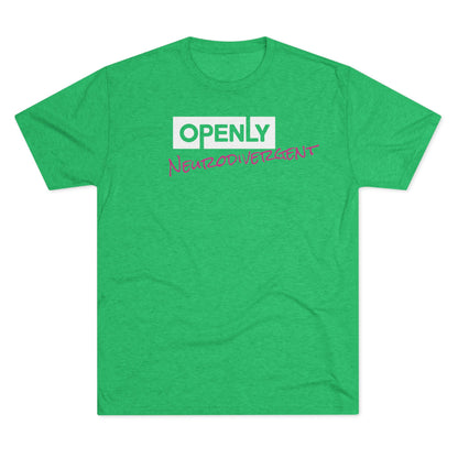 "Openly Neurodivergent" Unisex Tri-Blend Crew Tee