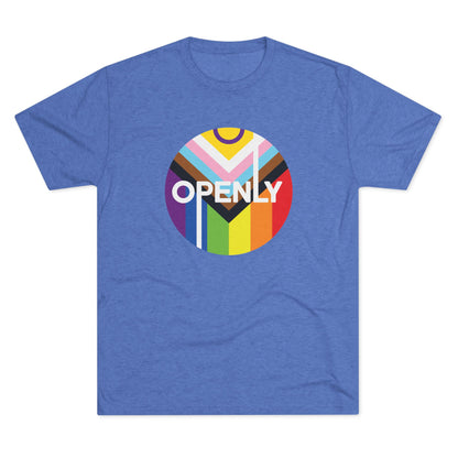 Openly LGBTQIA+ Unisex Tri-Blend Crew Tee