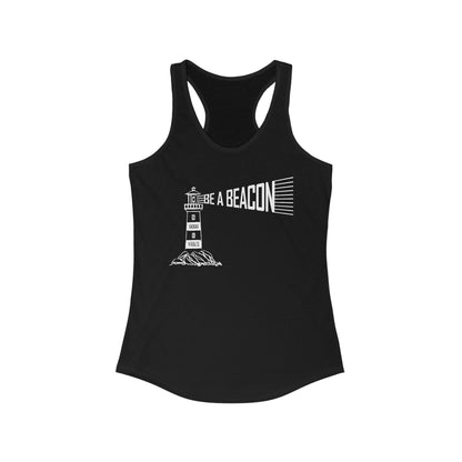 Be a Beacon Women's Racerback Tank Top - Inspirational Fitness Apparel