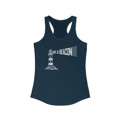Be a Beacon Women's Racerback Tank Top - Inspirational Fitness Apparel