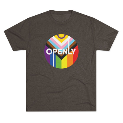 Openly LGBTQIA+ Unisex Tri-Blend Crew Tee
