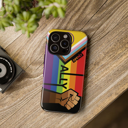 Ally Phone Case - Openly: Ally Design for LGBTQ+ & BIPOC Supporters