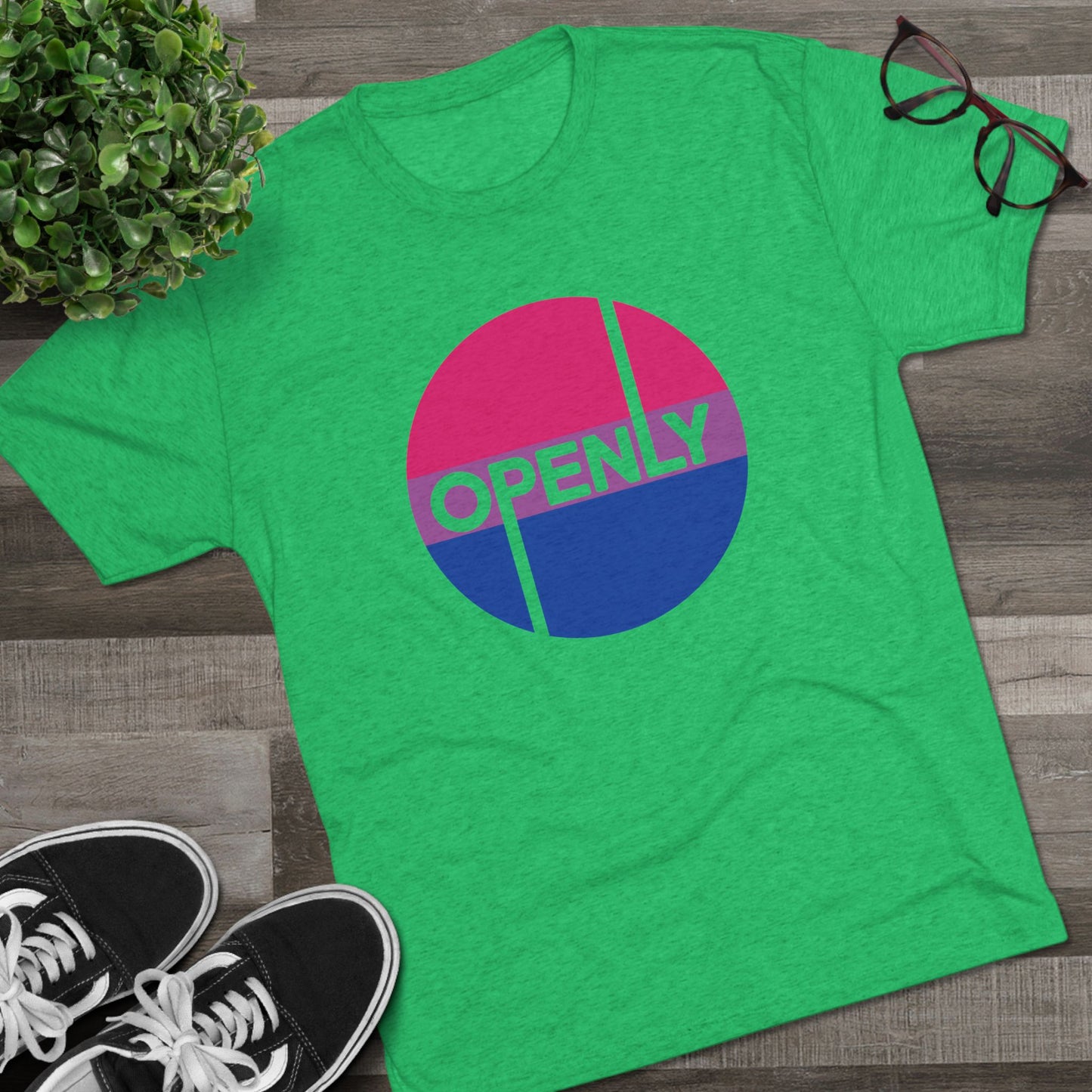 Openly Bi Unisex Tri-Blend Crew Tee