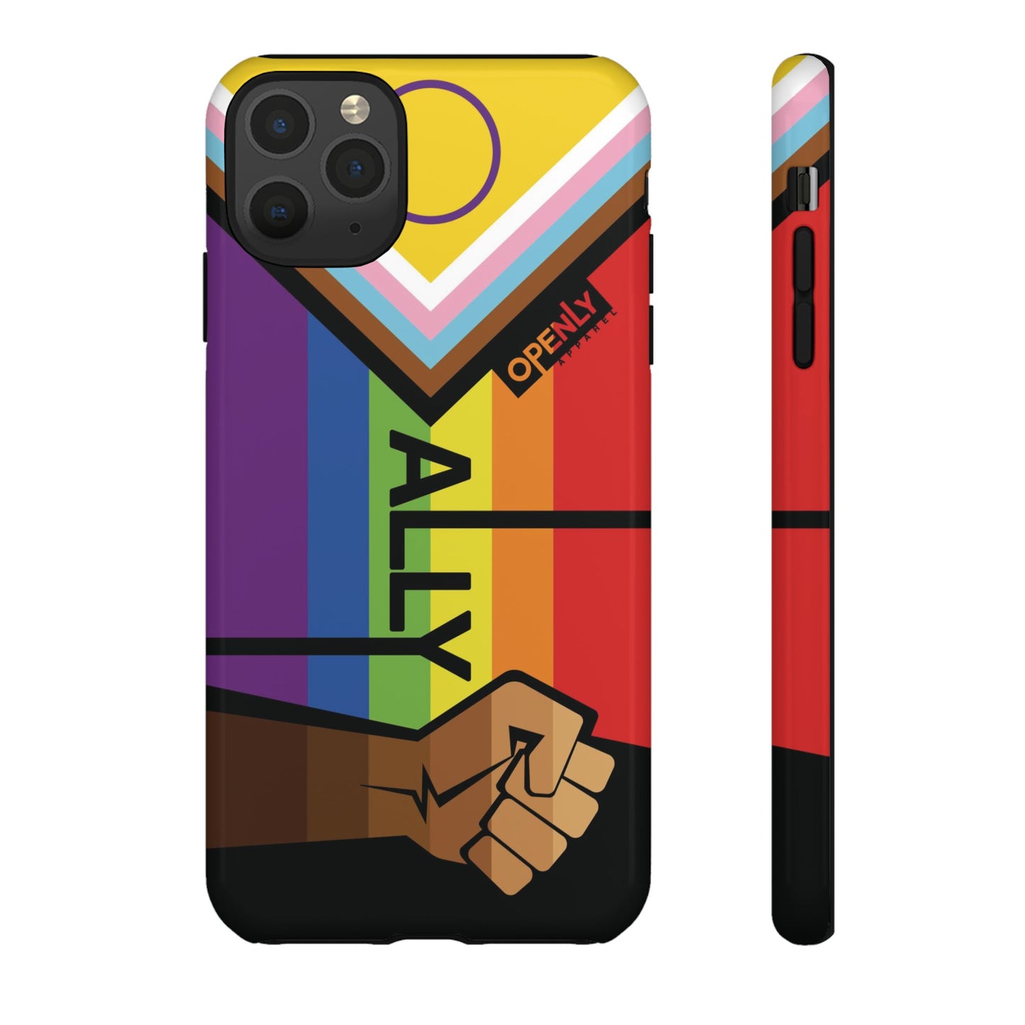 Ally Phone Case - Openly: Ally Design for LGBTQ+ & BIPOC Supporters