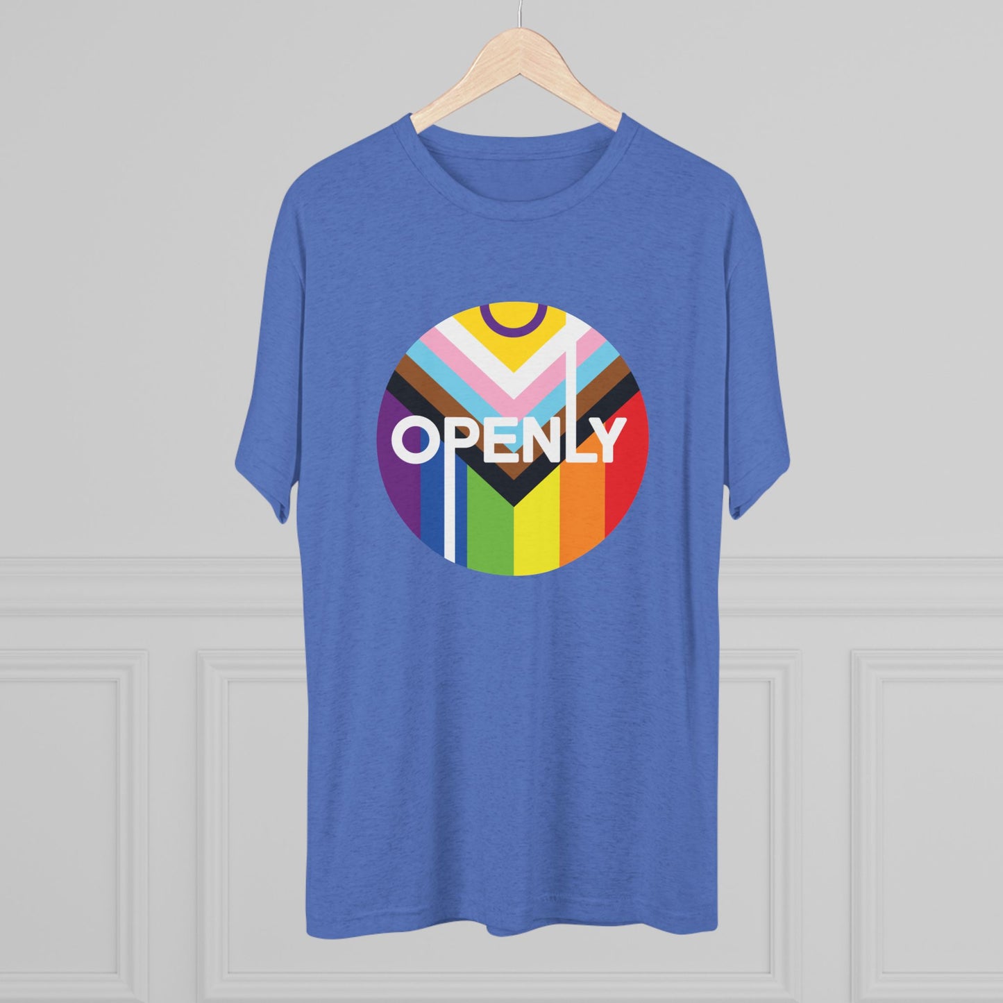 Openly LGBTQIA+ Unisex Tri-Blend Crew Tee