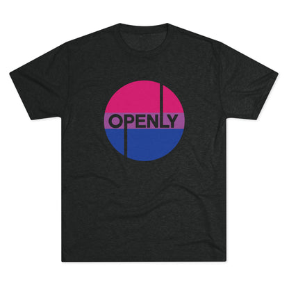 Openly Bi Unisex Tri-Blend Crew Tee