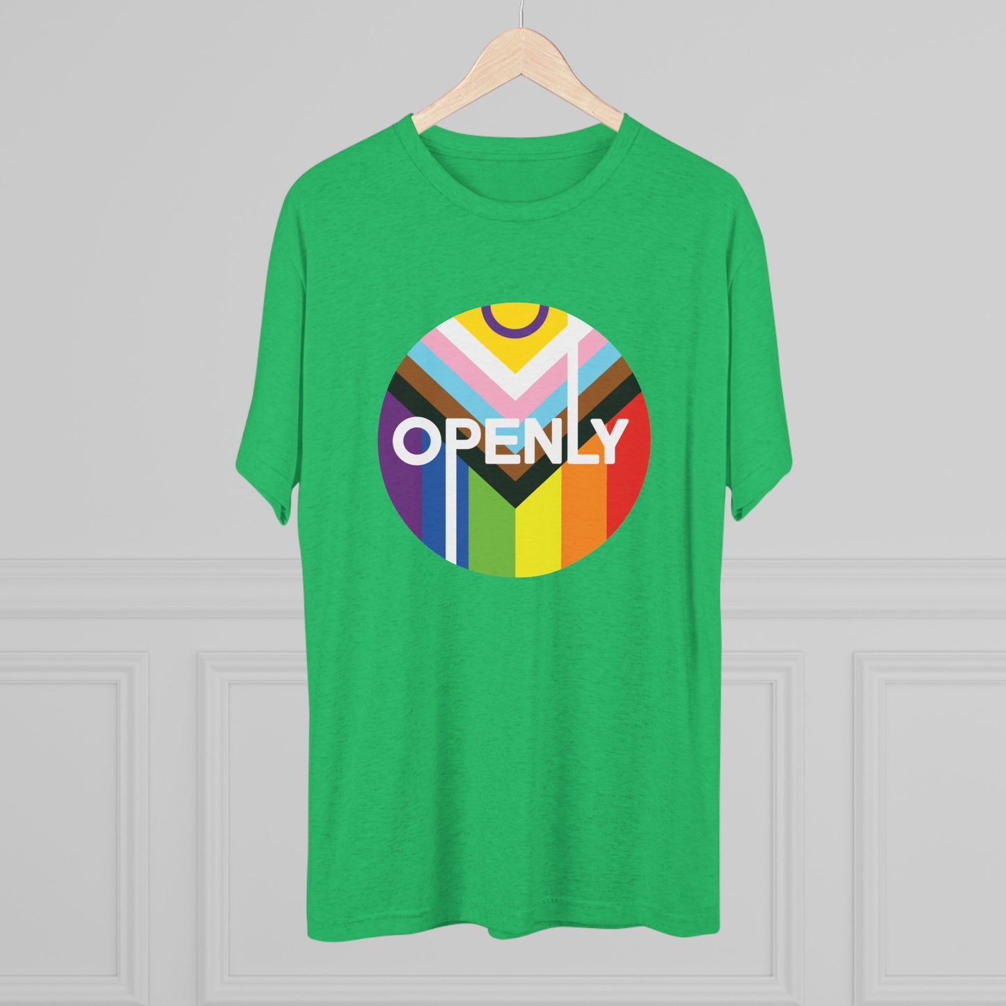Openly LGBTQIA+ Unisex Tri-Blend Crew Tee