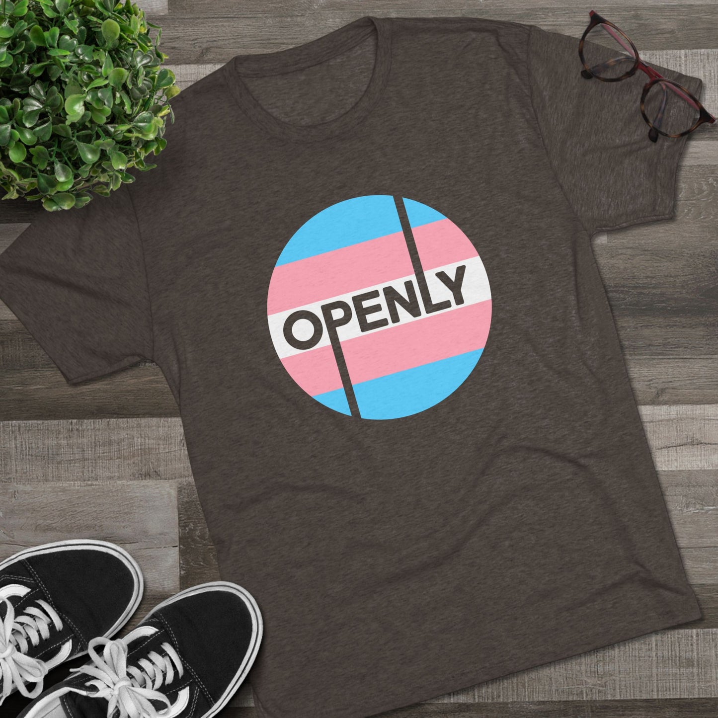 Openly Trans Unisex Tri-Blend Crew Tee