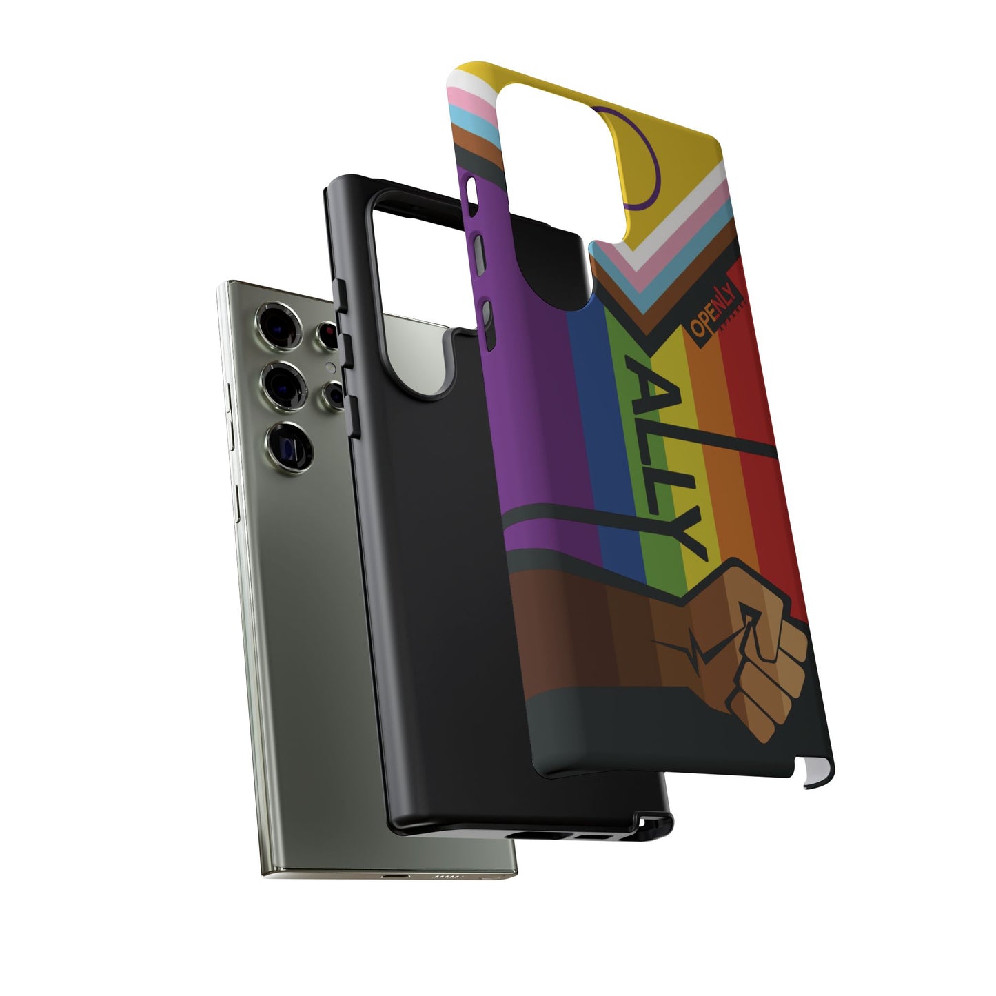 Ally Phone Case - Openly: Ally Design for LGBTQ+ & BIPOC Supporters