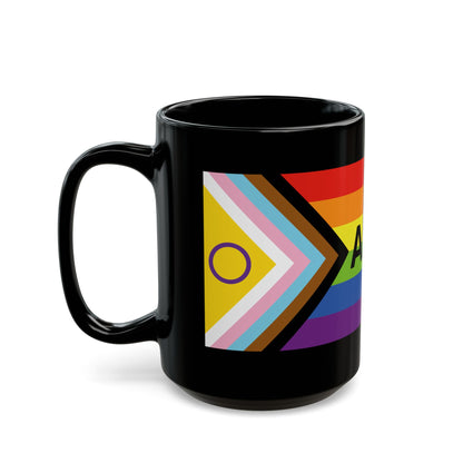 LGBTQIA+ & BIPOC Ally Black Mug - 11oz & 15oz
