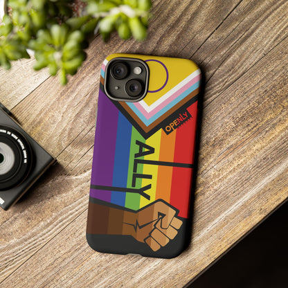 Ally Phone Case - Openly: Ally Design for LGBTQ+ & BIPOC Supporters