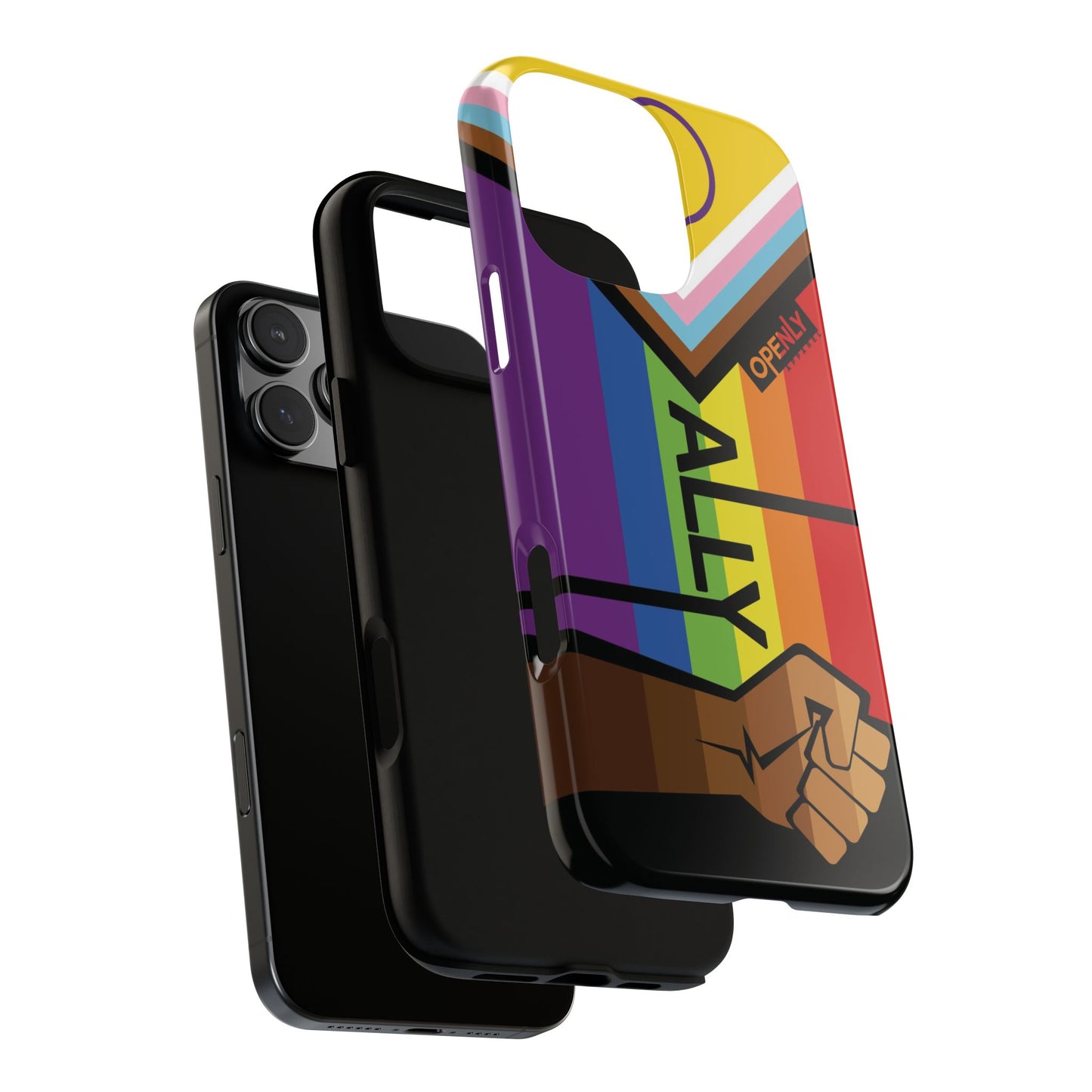 Ally Phone Case - Openly: Ally Design for LGBTQ+ & BIPOC Supporters