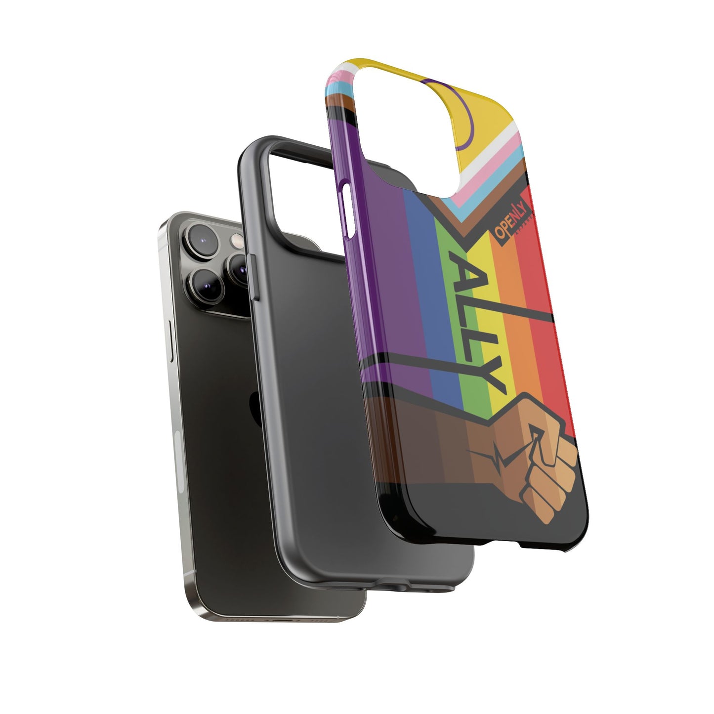 Ally Phone Case - Openly: Ally Design for LGBTQ+ & BIPOC Supporters