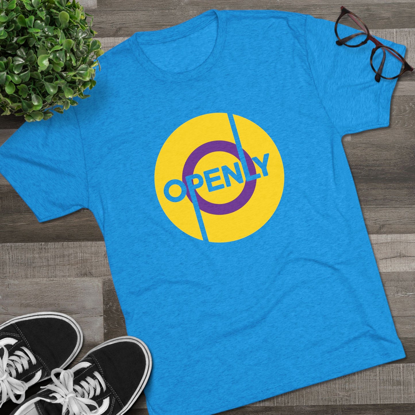 Openly Intersex Unisex Tri-Blend Crew Tee