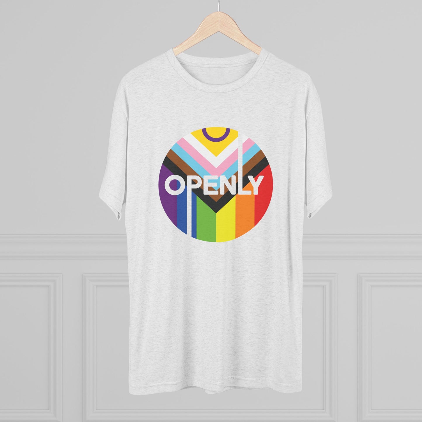 Openly LGBTQIA+ Unisex Tri-Blend Crew Tee