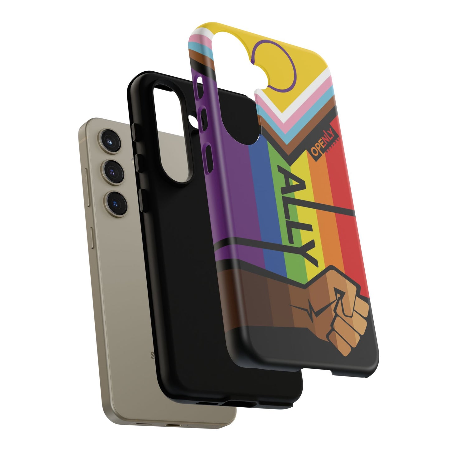 Ally Phone Case - Openly: Ally Design for LGBTQ+ & BIPOC Supporters
