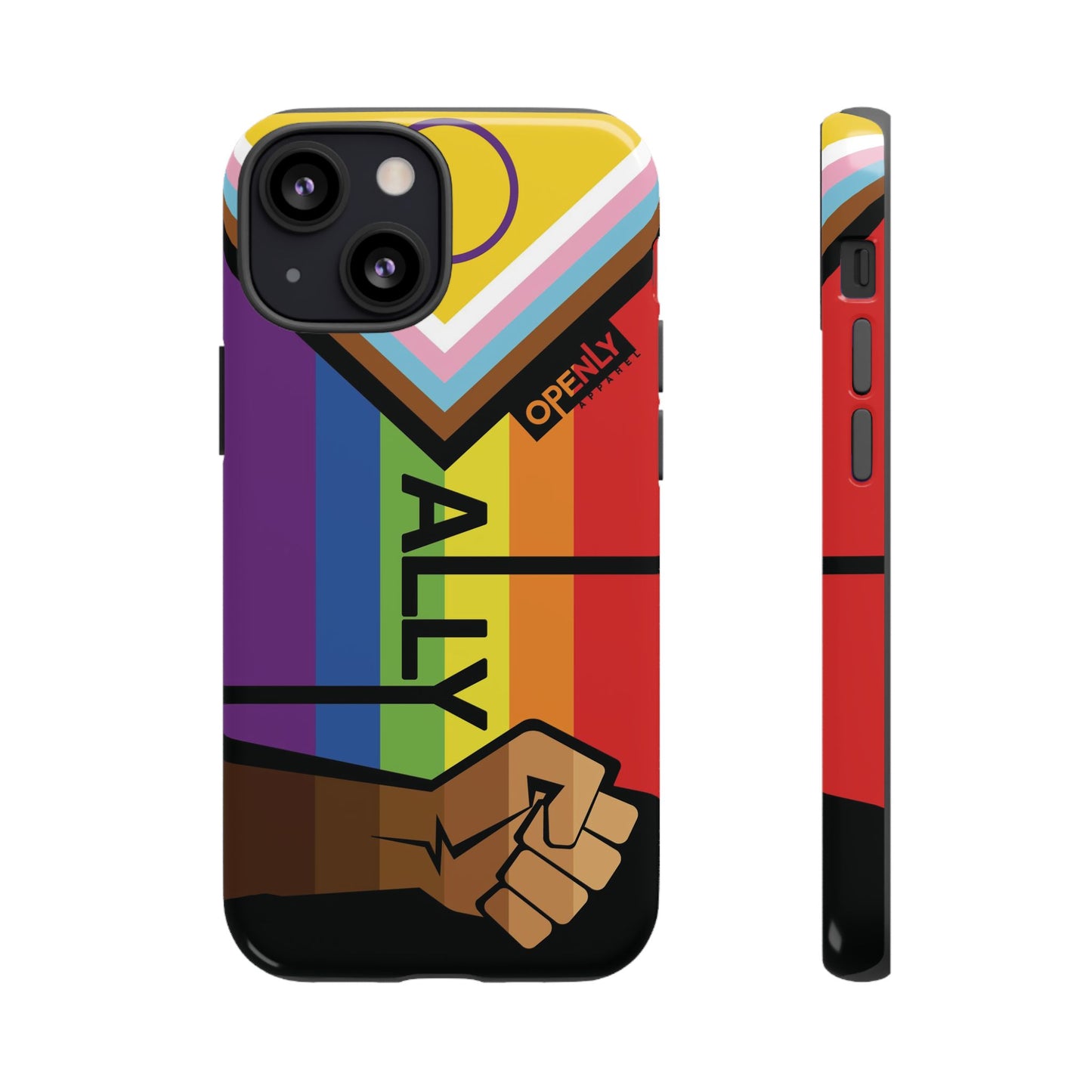Ally Phone Case - Openly: Ally Design for LGBTQ+ & BIPOC Supporters