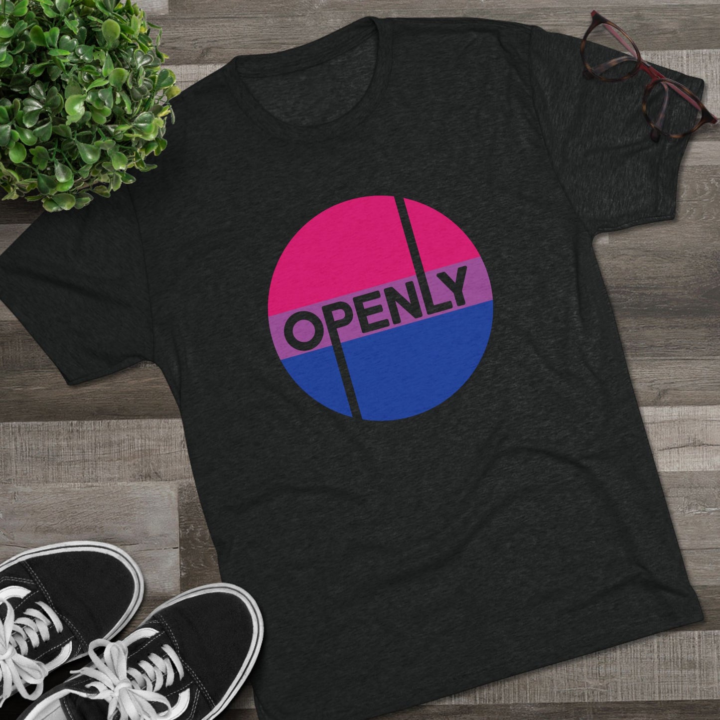 Openly Bi Unisex Tri-Blend Crew Tee