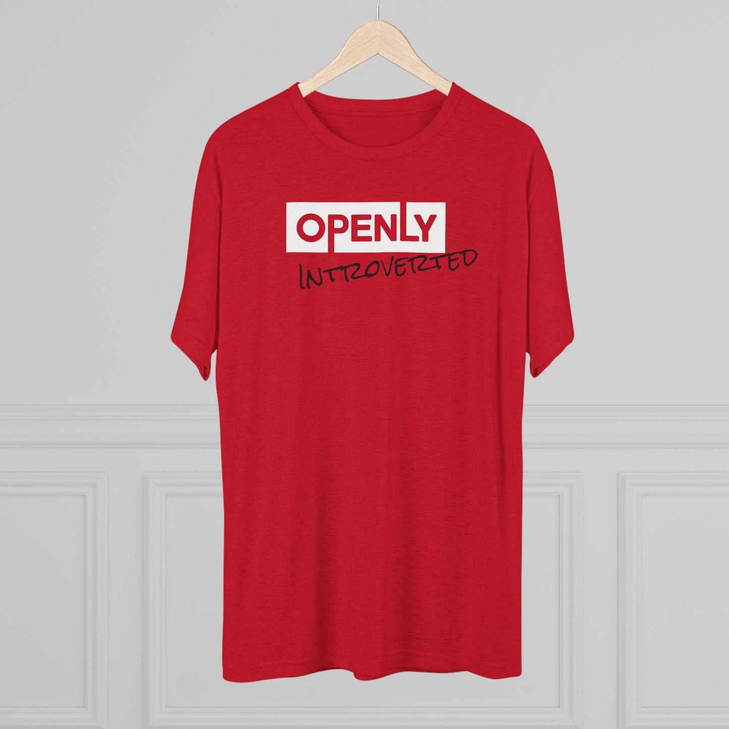 "Openly Introverted" Unisex Tri-Blend Crew Tee