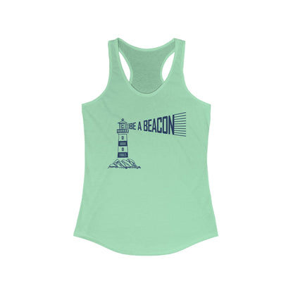 Be a Beacon Women's Racerback Tank Top - Inspirational Fitness Apparel