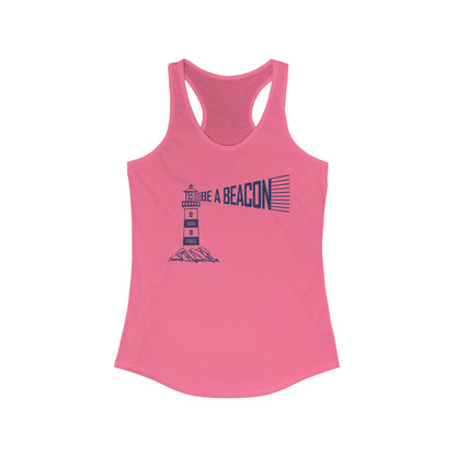 Be a Beacon Women's Racerback Tank Top - Inspirational Fitness Apparel