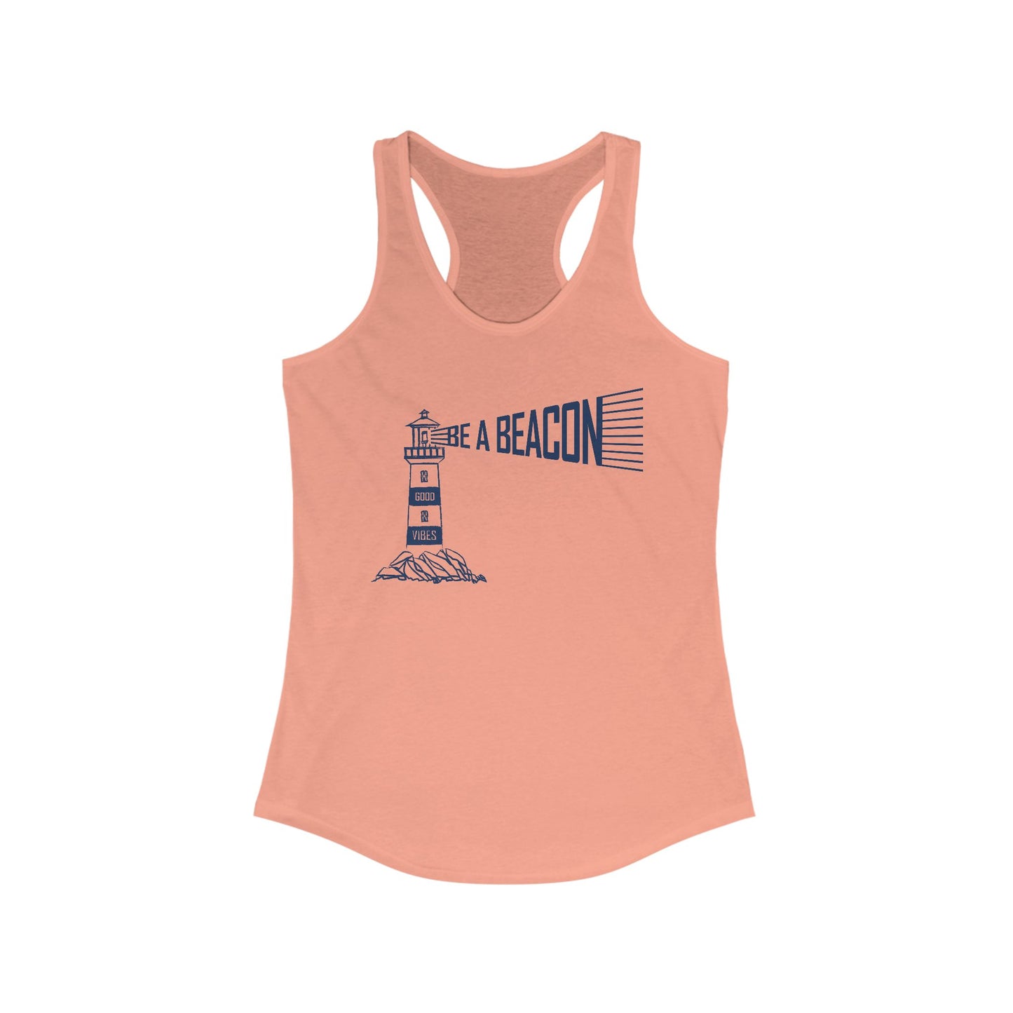 Be a Beacon Women's Racerback Tank Top - Inspirational Fitness Apparel