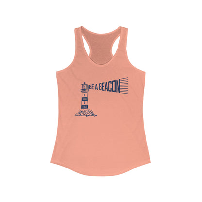 Be a Beacon Women's Racerback Tank Top - Inspirational Fitness Apparel