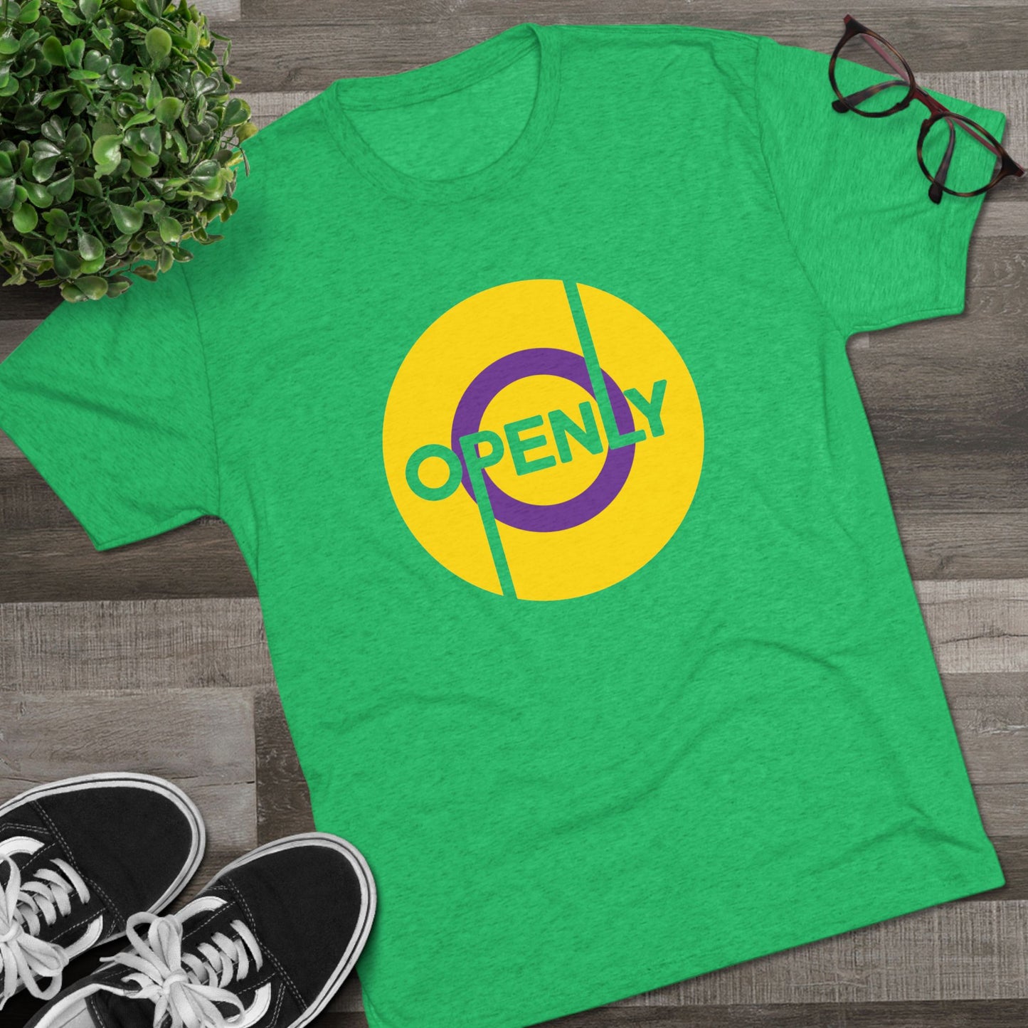 Openly Intersex Unisex Tri-Blend Crew Tee