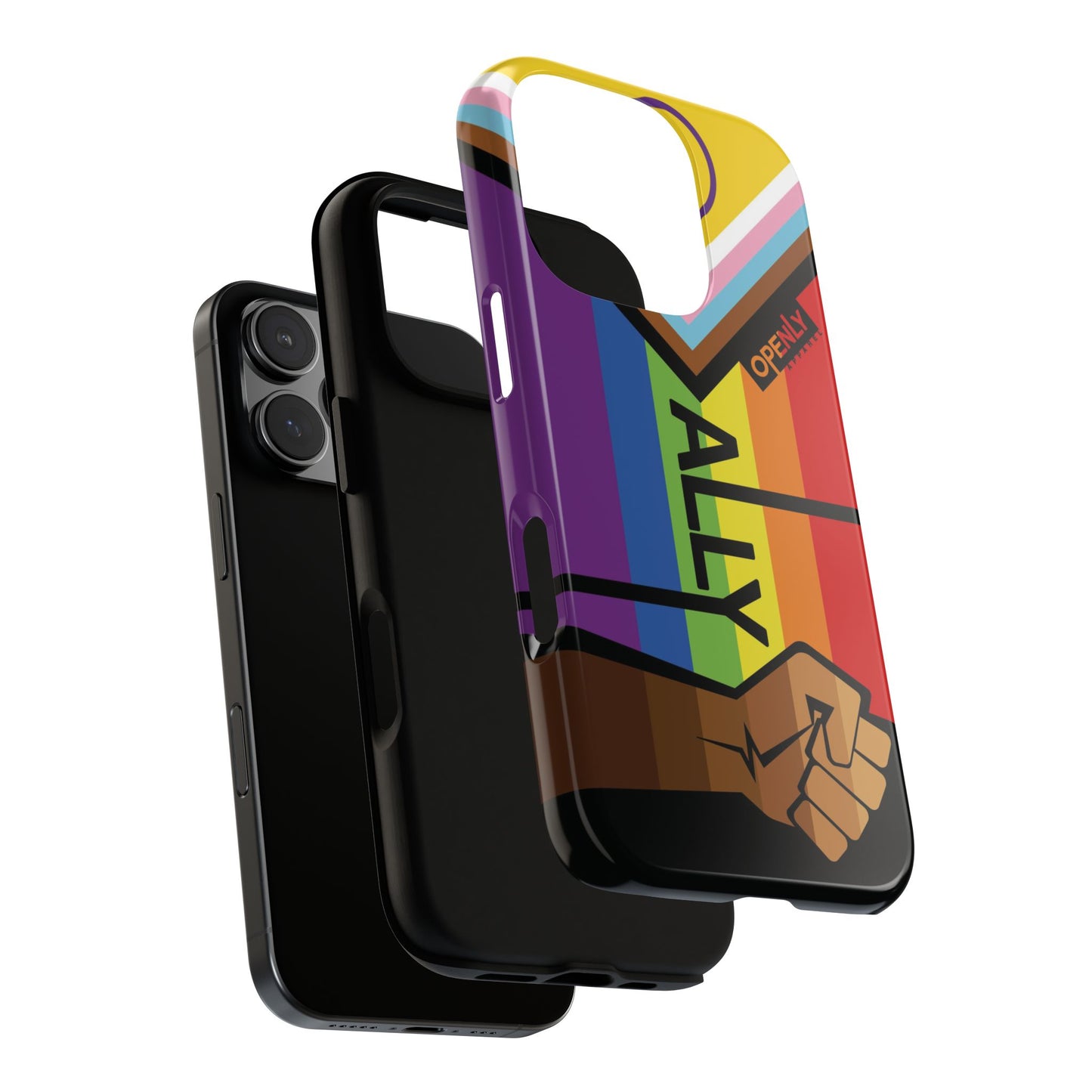 Ally Phone Case - Openly: Ally Design for LGBTQ+ & BIPOC Supporters