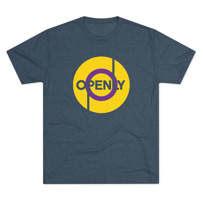 Openly Intersex Unisex Tri-Blend Crew Tee