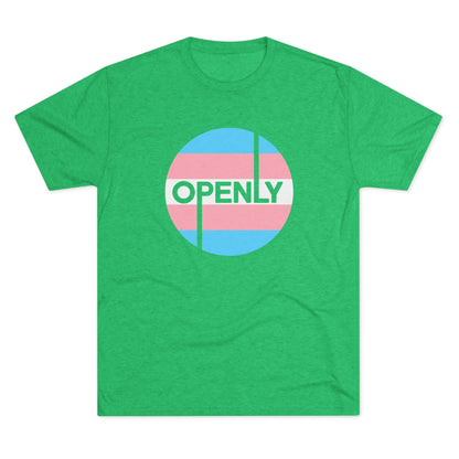 Openly Trans Unisex Tri-Blend Crew Tee