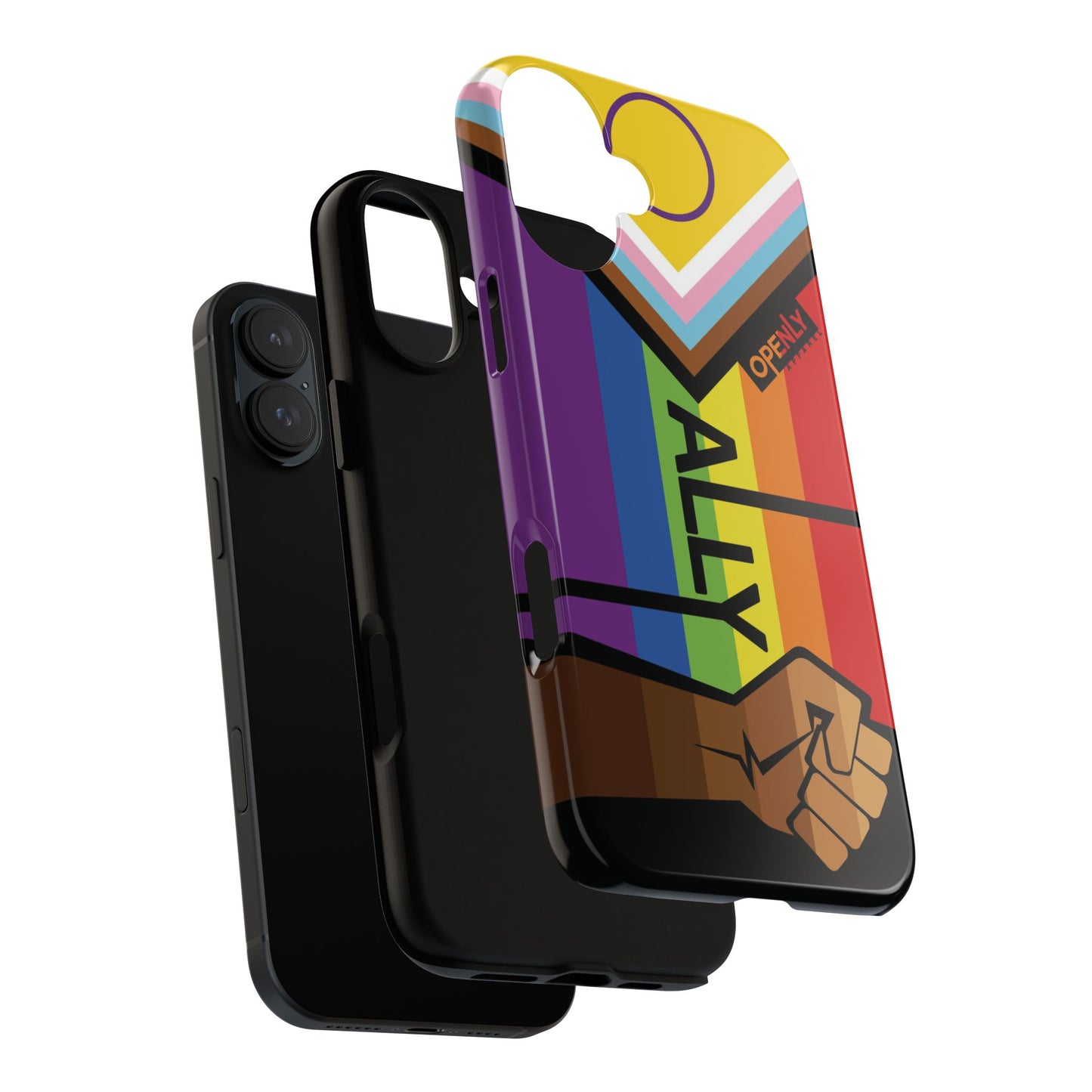 Ally Phone Case - Openly: Ally Design for LGBTQ+ & BIPOC Supporters