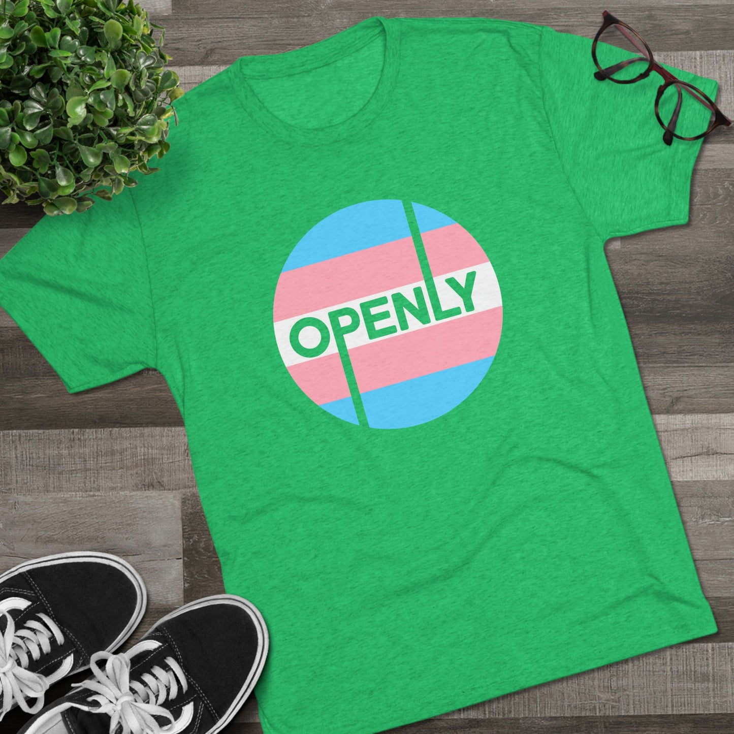 Openly Trans Unisex Tri-Blend Crew Tee