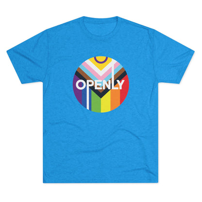 Openly LGBTQIA+ Unisex Tri-Blend Crew Tee