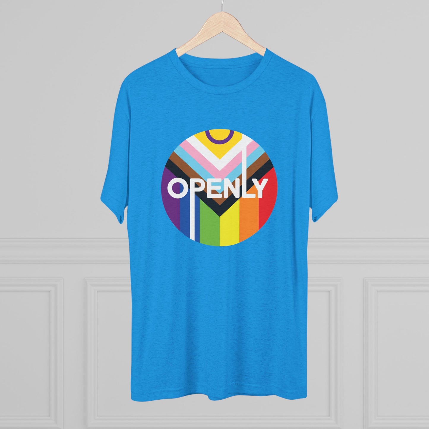 Openly LGBTQIA+ Unisex Tri-Blend Crew Tee