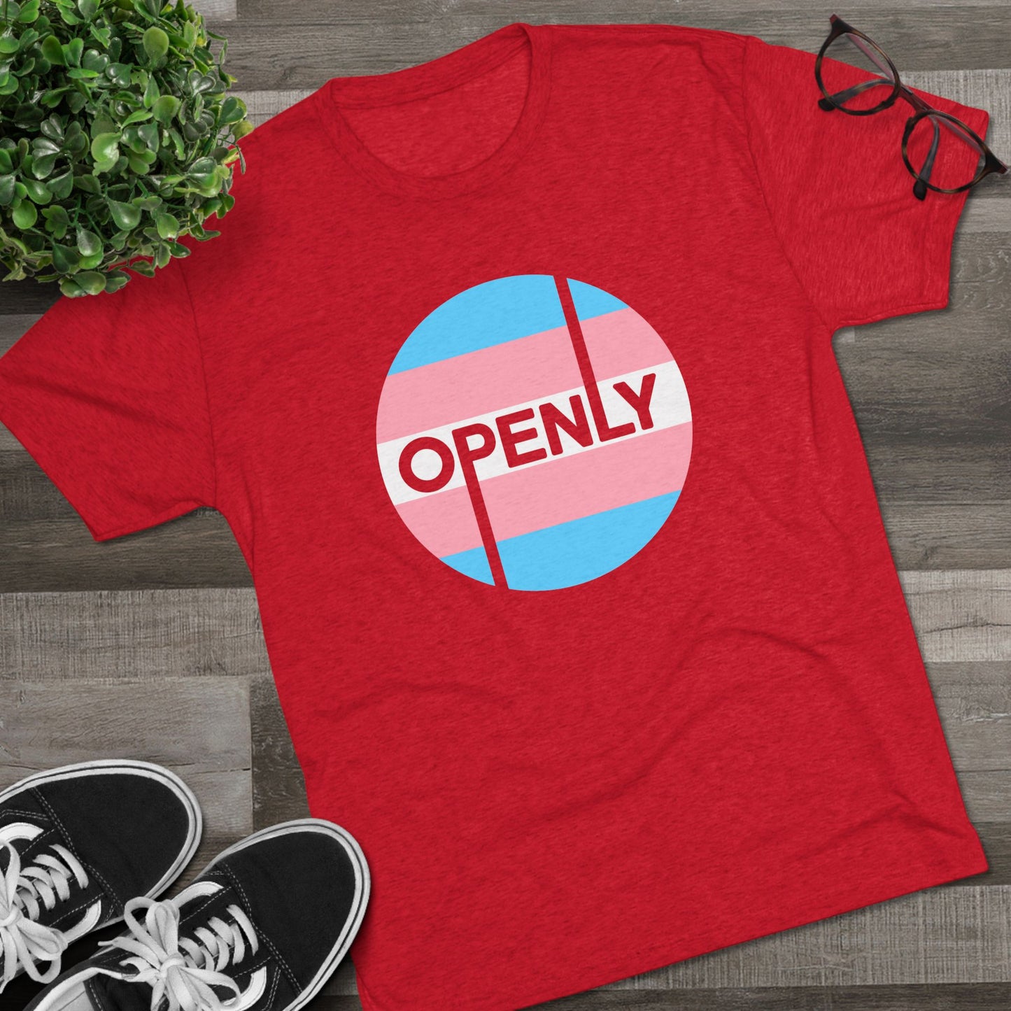 Openly Trans Unisex Tri-Blend Crew Tee