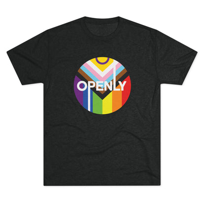 Openly LGBTQIA+ Unisex Tri-Blend Crew Tee