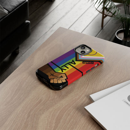 Ally Phone Case - Openly: Ally Design for LGBTQ+ & BIPOC Supporters